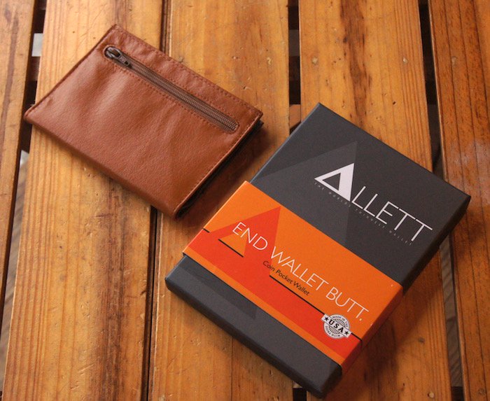 ALLETT アレット＞Classic Leather Coin Pocket Wallet - 中古