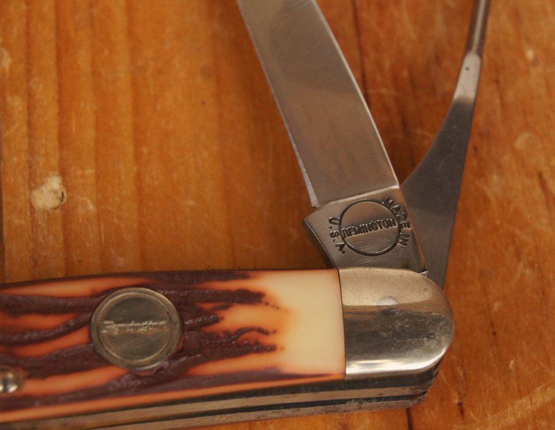 ナイフ 折り畳み レミントン REMINGTON 1987年製のフィッシャーマンと 