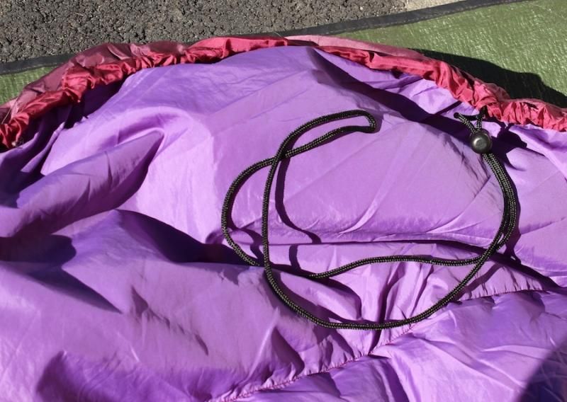 NANGA　シュラフ　紫色　中古 NANGA (ナンガ) マミー型シュラフ(ダウン) パープル 別売