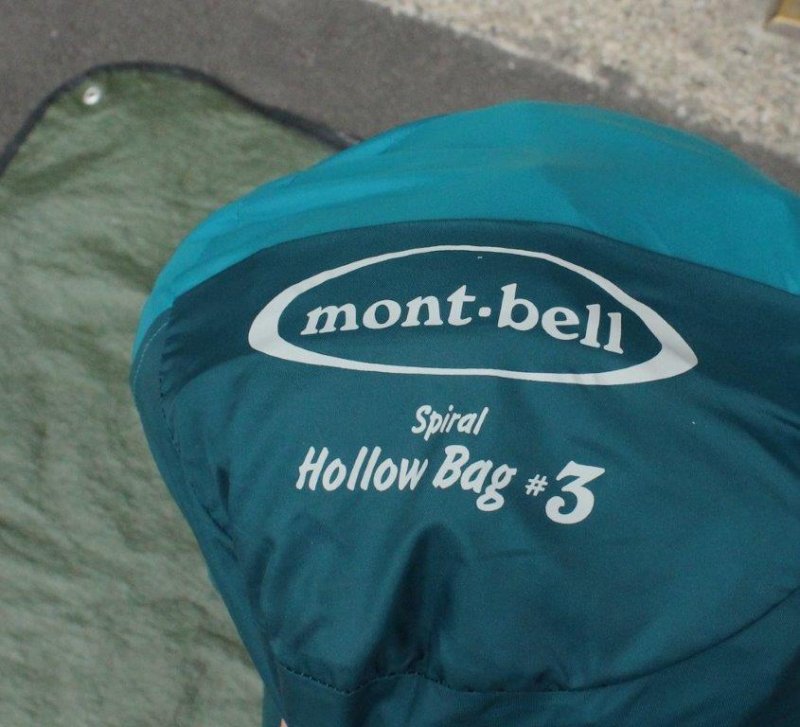 mont-bell モンベル＞ Spiral Hollow Bag #3 スパイラルホロウバッグ#3 