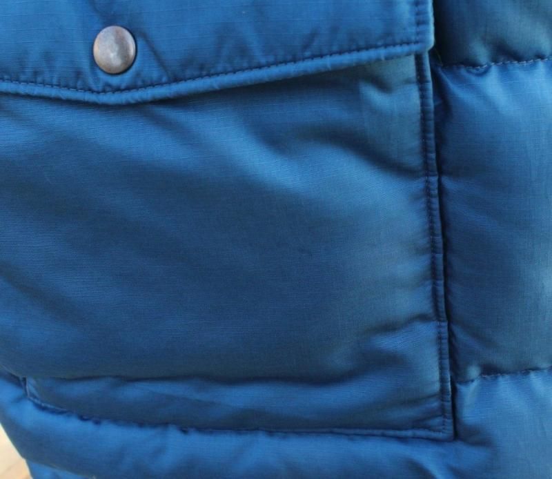Patagonia スリングショット ダウンベスト 切替 ブルー 青