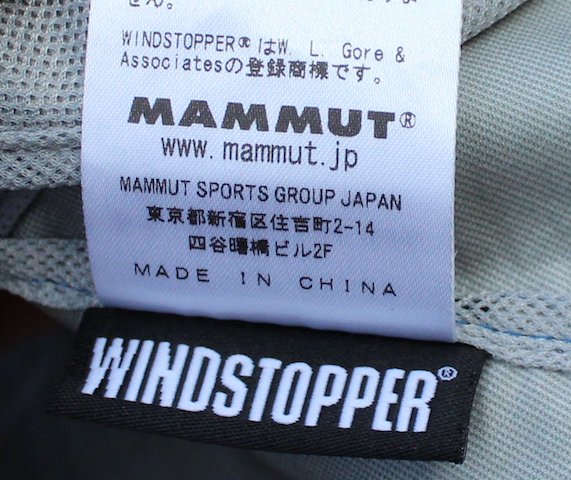 MAMMUT マムート＞ WINDSTOPPER LIGHTSPEED Jacket Men | 中古