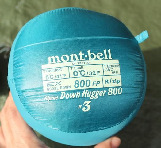 mont-bell モンベル＞ Alpine Down Hugger #3 アルパインダウンハガー