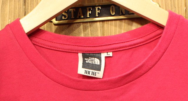 ザノースフェイス TEK TEE Tシャツ 半袖 クルーネック バイカラー アウトドア トップス メンズ Lサイズ グリーン THE NORTH FACE