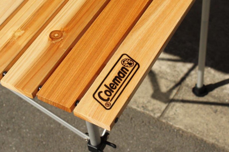 Coleman コールマン＞ Natural Wood Roll Table 120 ナチュラルウッド