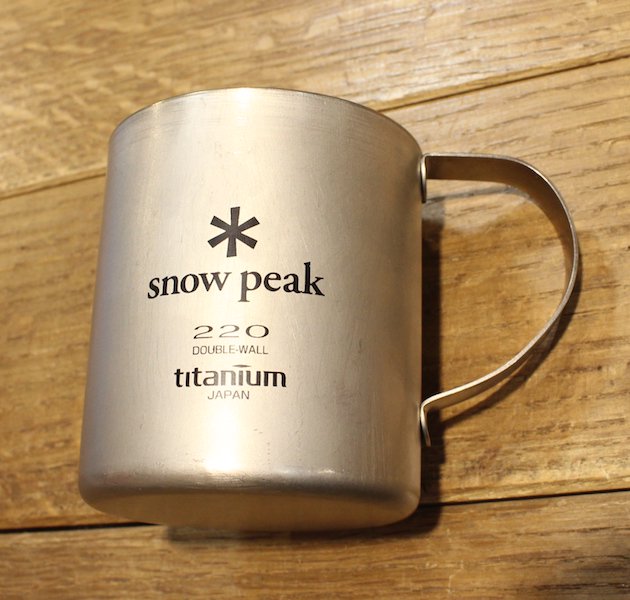 snow peak スノーピーク＞ Titanium Double Wall Cup 220 チタンダブル