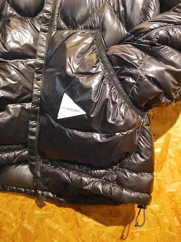 and wander アンドワンダー＞ diamond stitch down jacket| 中古