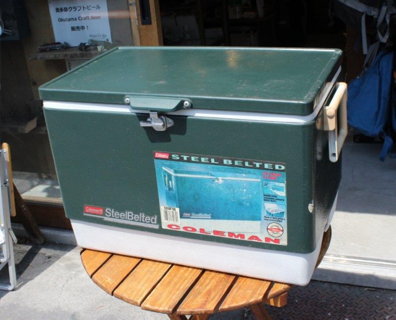 Coleman コールマン＞ 54QT STEEL BELTED COOLER BOX 54QTスチール