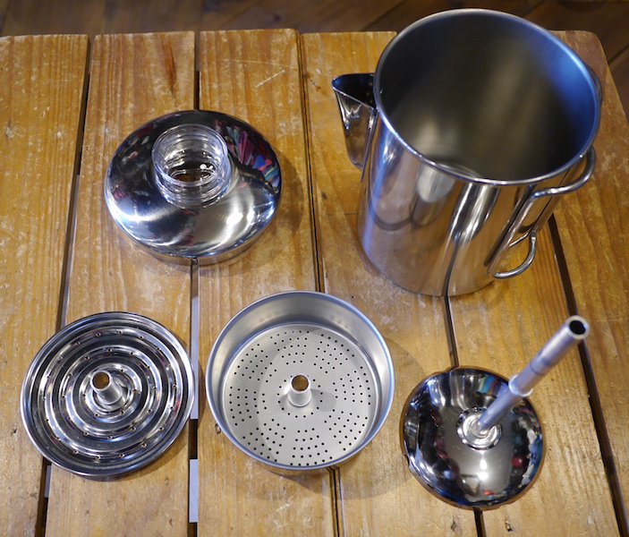 snow peak スノーピーク＞ Stainless-steel Coffee Percolator 6 Cups