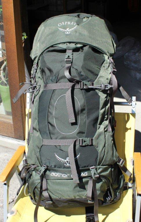 未使用品】オスプレイ AETHER AG 60L/イーサAG 60L 登山用品 確認の