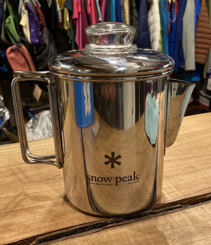 snow peak スノーピーク＞ Stainless-steel Coffee Percolator 6 Cups