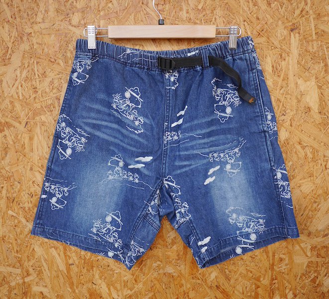 ROKX × PEANUTS ロックス×ピーナッツ＞ DENIM ROKX SHORT MONO SNOOPY