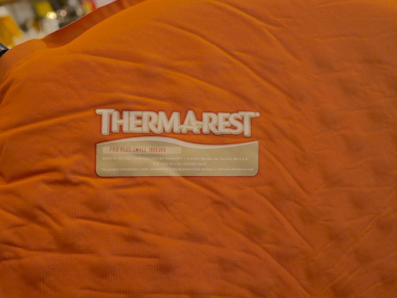 サーマレスト プロプラス オレンジグレー Sサイズ - 寝袋/寝具