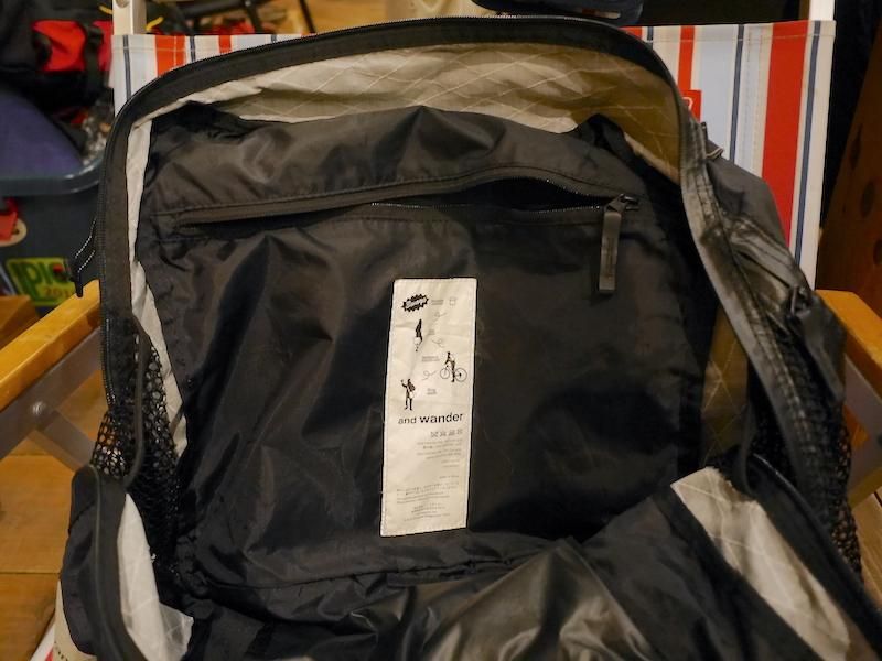 and wander アンドワンダー＞ X-Pac 25L 3way tote bag | 中古