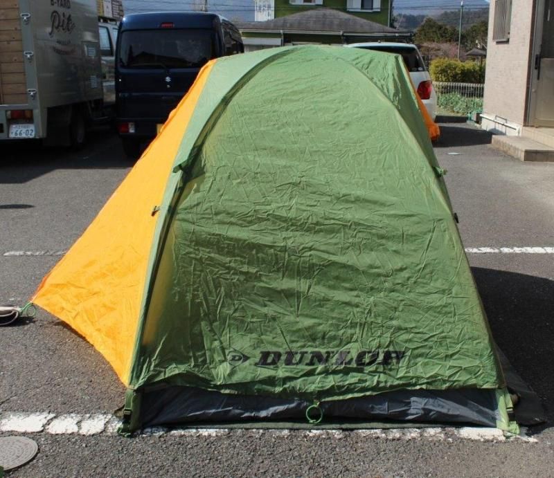 DUNLOP MTD-410DX ツーリングテント イエロー DUNLOP MTD-410DX ツーリングテント イエロー バイクツーリング用テント