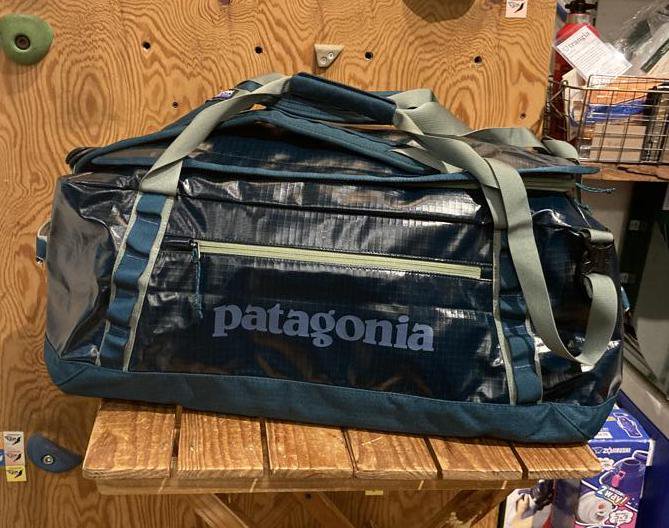Patagonia55Lパタゴニアブラックホールダッフルバック