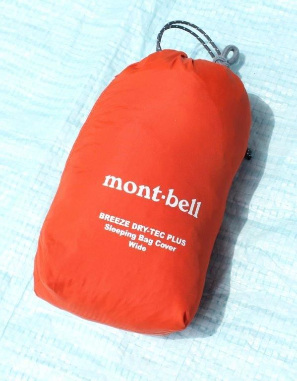 mont-bell モンベル＞ BREEZE DRY-TEC PLUS Sleeping Bag Cover Wide