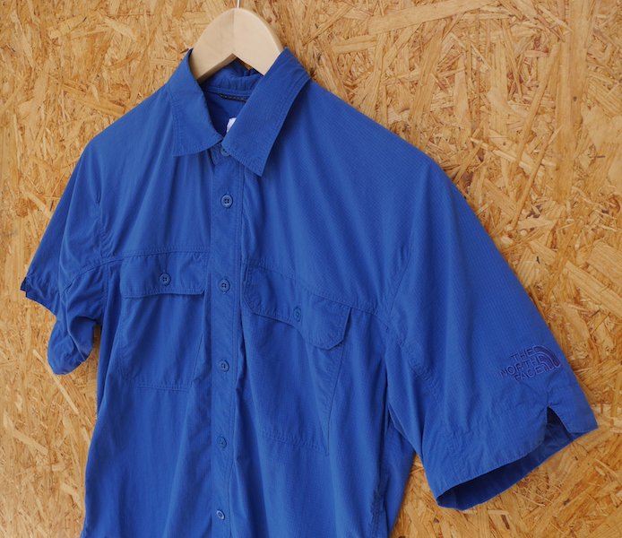 THE NORTH FACE ノースフェイス＞ S/S Tech Indigo Shirt ショートスリーブテックインディゴ シャツ  【クリックポスト便】対応| 中古アウトドア用品・中古登山用品 買取・販売専門店 : maunga (マウンガ)