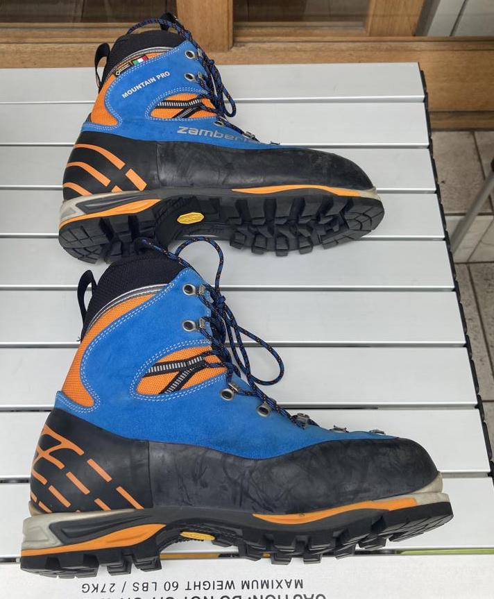冬季用登山靴　ザンバラン　マウンテンプロ　オレンジ×ブラック