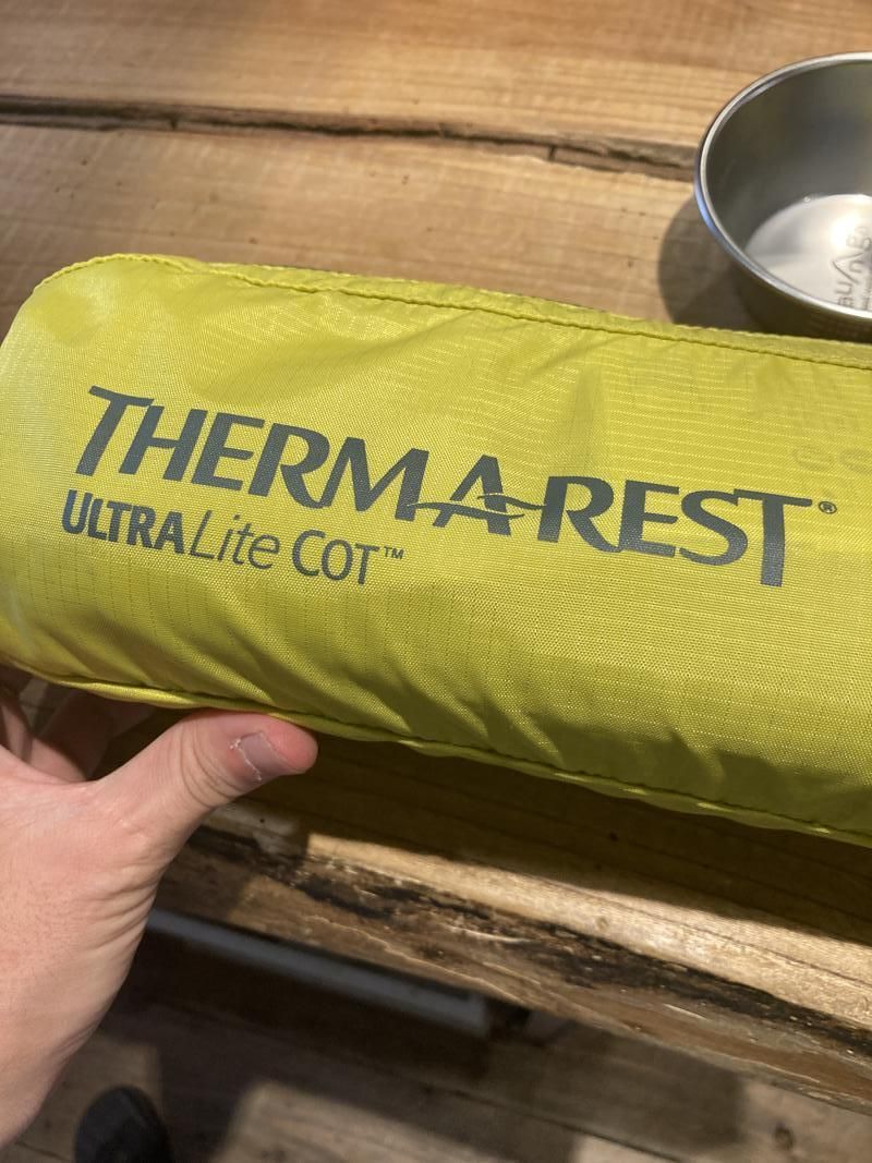 THERM-A-REST（サーマレスト）ウルトラライトコット レギュラー サーマレストのウルトラライトコットをレビュー！オススメな軽量