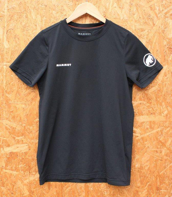 新品未使用タグ付き☆マムート 160周年記念 QDロゴプリント Tシャツ 黒
