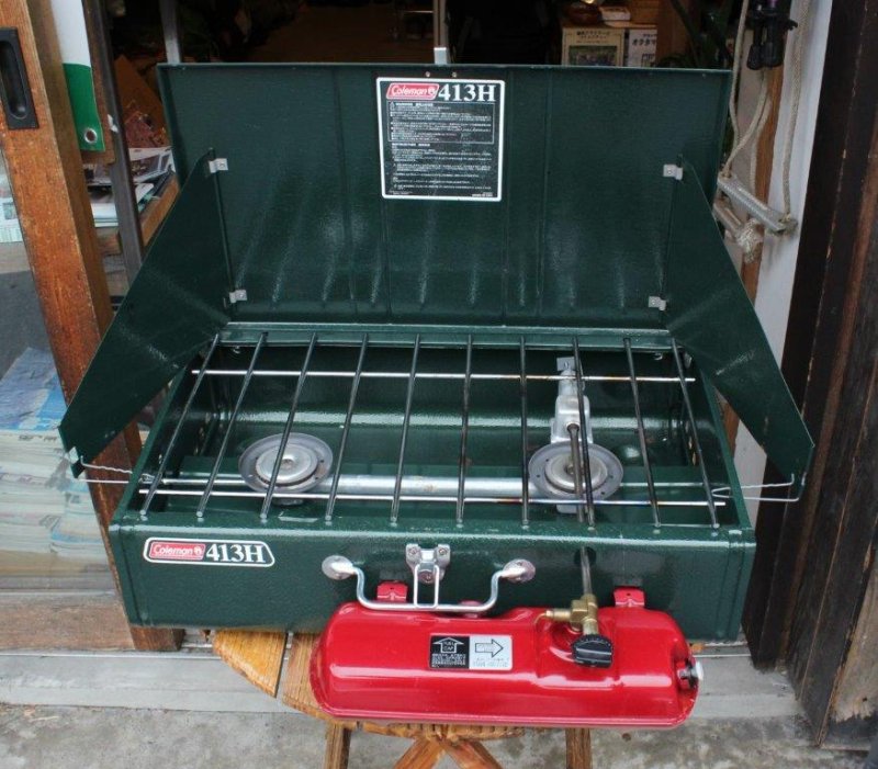 Coleman コールマン＞ Powerhouse Two Burner Model 413H 413Hパワーハウスツーバーナー |  中古アウトドア用品・中古登山用品 買取・販売専門店 : maunga (マウンガ)