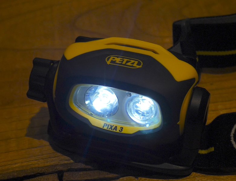 ペツル PETZL PiXA3 ピクサ3 ヘッドライト 防災 アウトドア 中古美品