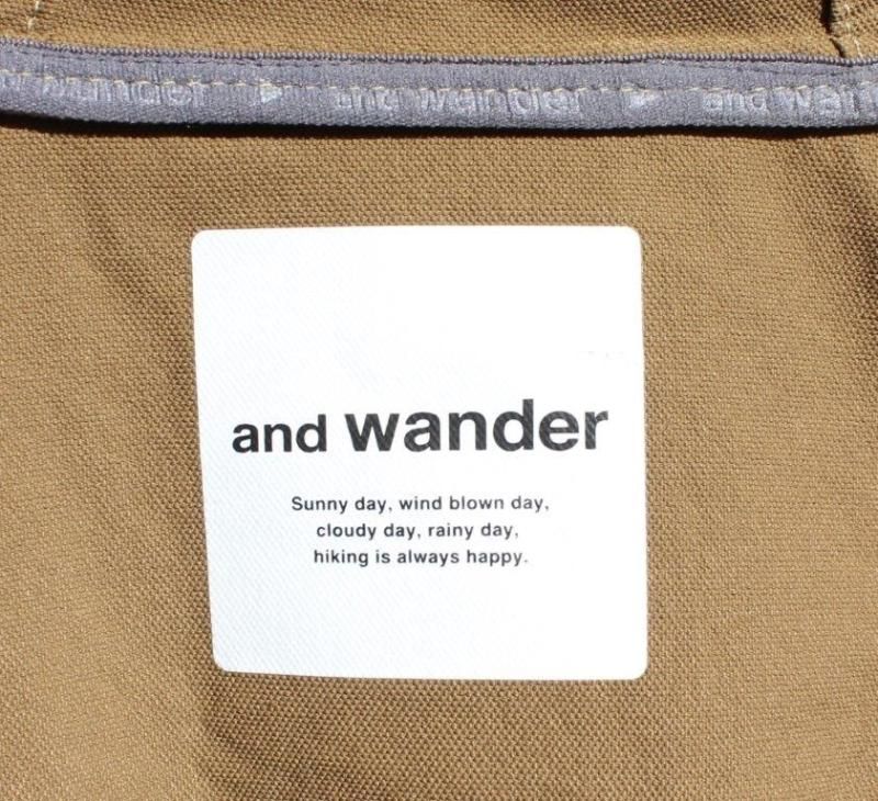 and wander ナイロンダブルクロスフーディ and wander アンドワンダー＞ nylon double cloth hoodie