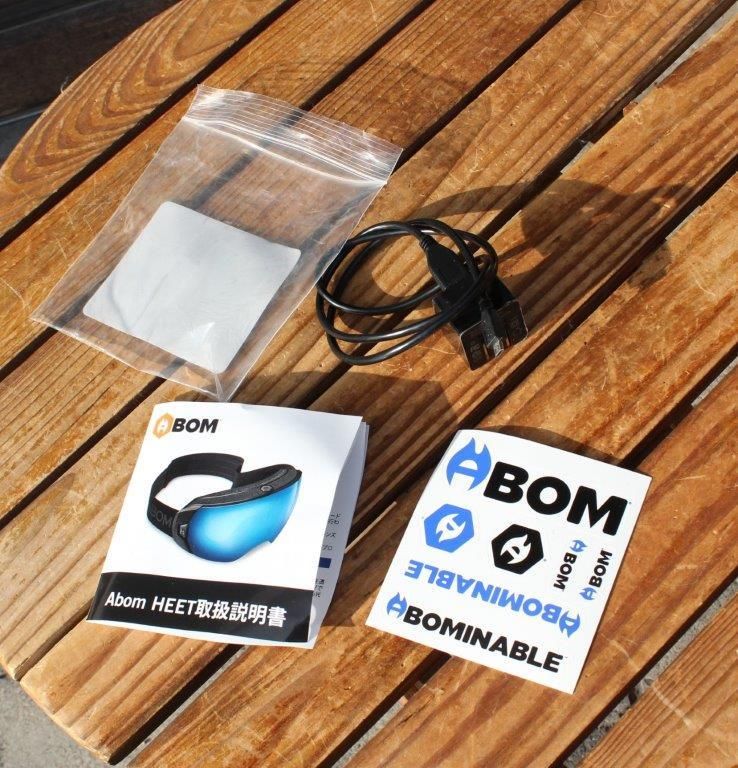 ABOM HEET ゴーグル グリーンミラー ABOM HEET ゴーグル グリーンミラー ABOM HEET電熱ゴーグル