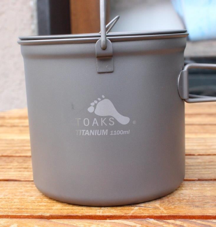 TOAKS Titanium 1100ml Pot with Bail Handle – TOAKS Outdoor