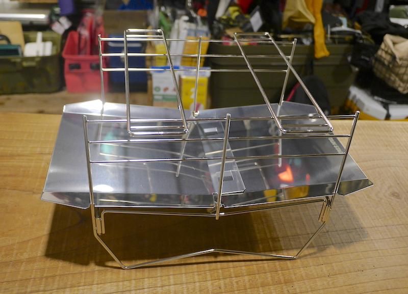 CAPTAIN STAG 新品 ステンレス ライトグリル 超軽量 コンパクト ステンレス ライトグリル - アウトドア・キャンプ用品