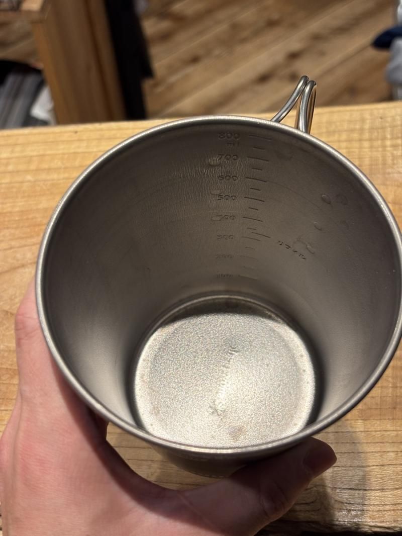 NISSIN 日清 ×snow peak＞ カップヌードル型チタンクッカー 800mll