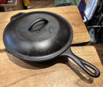 LODGEå䡡 10 1/4  INCH CAST IRON SKILLET &  COVERξʲ