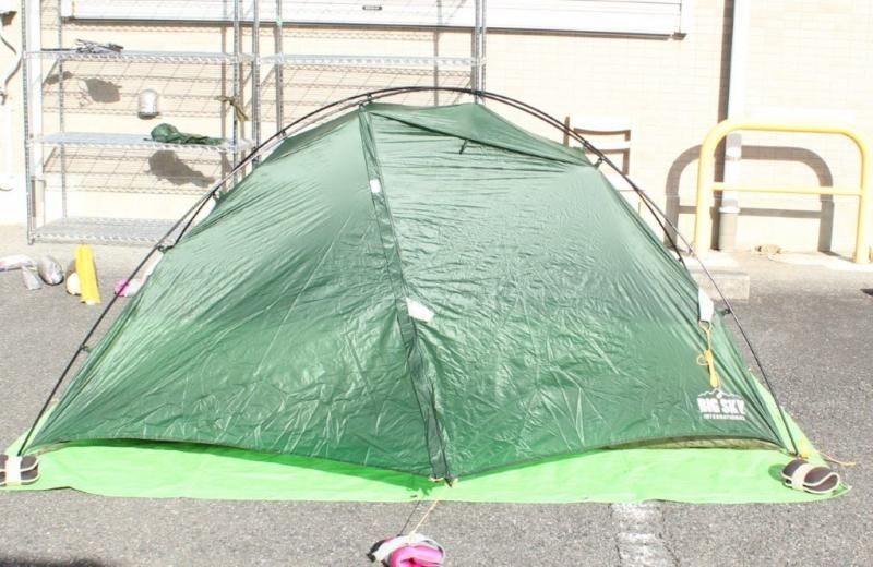 【新品未使用】ビッグスカイ・ミラージュ1.5Pテント(グリーン) BIG SKY ビッグスカイ＞ Mirage 1.5P ミラージュ1.5P | 中古