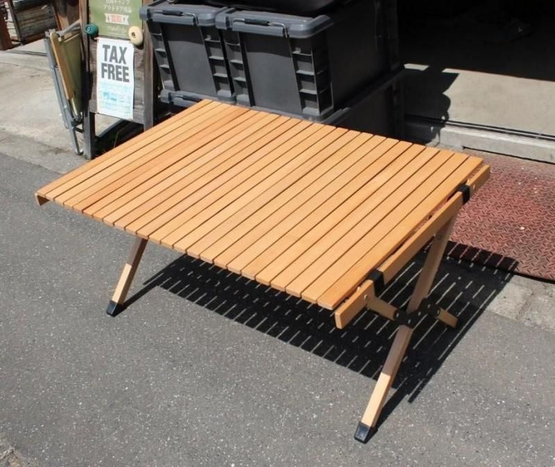 超歓迎された Top Roll ハイランダー＞ Hilander Table ロール 90 Wood 2 テーブル・チェア・ハンモック