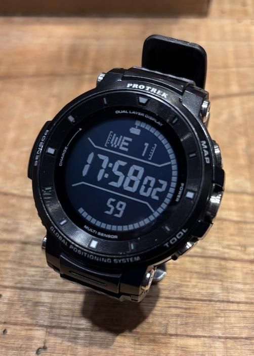 【一時値下げ】（中古美品）CASIO PROTREK WSD-F30-BU Yahoo!オークション -「wsd-f30」の落札相場・落札価格