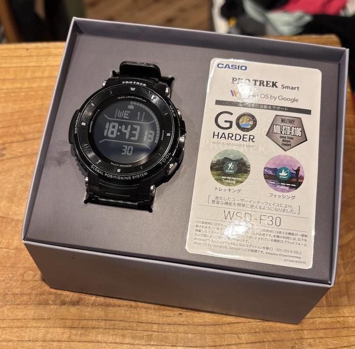 【一時値下げ】（中古美品）CASIO PROTREK WSD-F30-BU Yahoo!オークション -「wsd-f30」の落札相場・落札価格