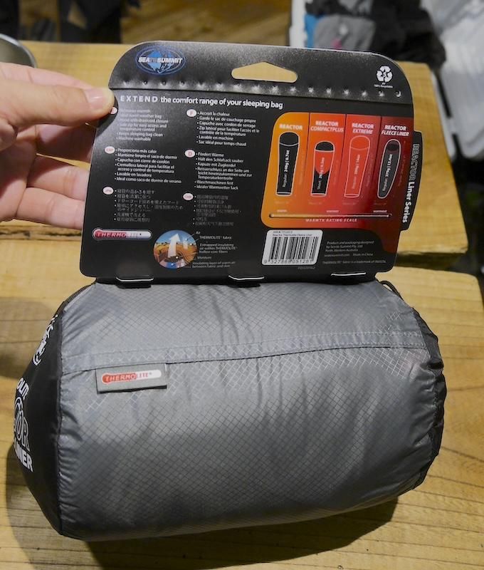 SEA TO SUMMIT シートゥサミット＞ THERMOLITE REACTOR FLEECE LINER