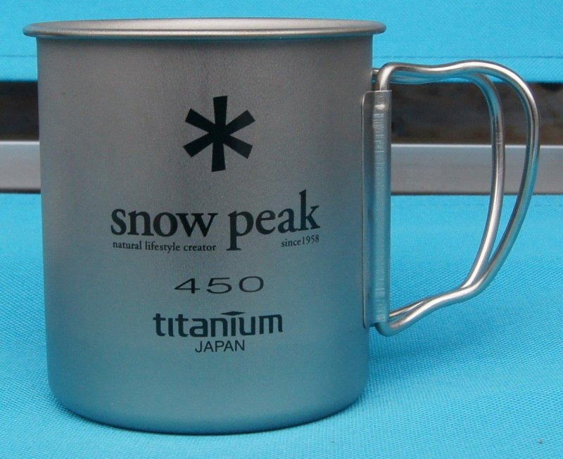 snow peak スノーピーク＞ TITANIUM SINGLE CUP 450 チタンシングル
