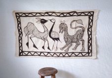 西アフリカ セヌフォ族 泥染め絵布