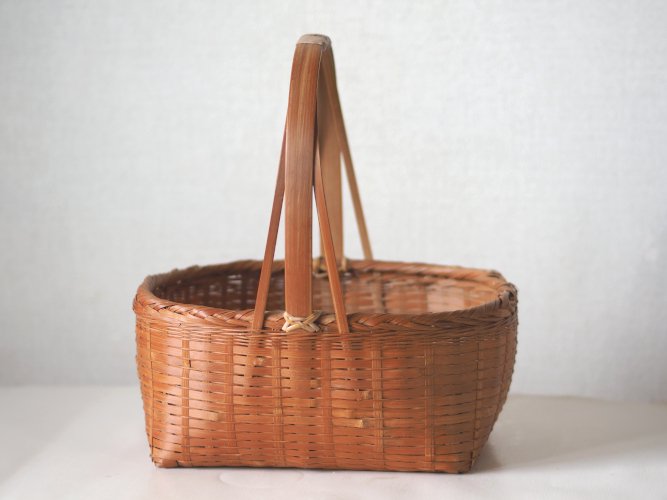 飴色の竹かご - ソラシカ散歩[オンラインショップ]－古道具と雑貨と 