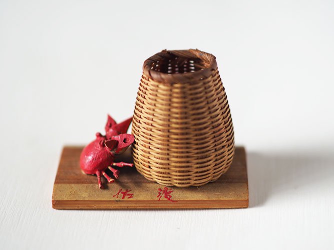 竹細工のカニ - ソラシカ散歩[オンラインショップ]－古道具と雑貨と 