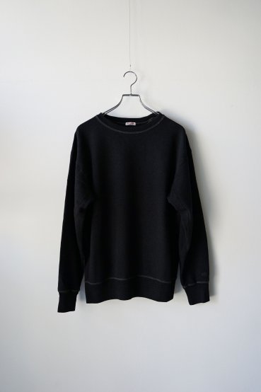 NICENESS SILK SWEAT PULLOVER SKID（BLACK） - Eins&Zwei