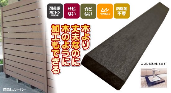 平板黒20×200×1000 まるで木みたいなプラスチック