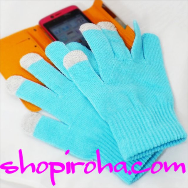 iPhone GALAXY スマートフォングローブ　スマホグローブ <br />
<br />
手袋をしたままスマートフォンが使える、暖かいスマホ手袋・タッチグローブ