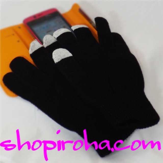 iPhone GALAXY スマートフォングローブ　スマホグローブ <br />
<br />
手袋をしたままスマートフォンが使える、暖かいスマホ手袋・タッチグローブ