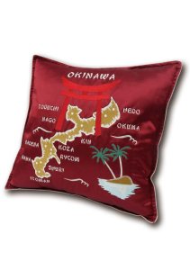 N Ryukyu Map Souvenir Pillow.