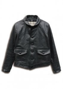 N Leather Cossack Jacket.