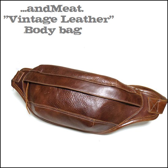 本革/レザー/バッグ/革鞄 ヴィンテージ革 ワンショルダー/ボディバッグ 黒/紺/ワイン/茶/緑 - レザー  ブレスレットや革財布をお取扱い。アンドミートです。