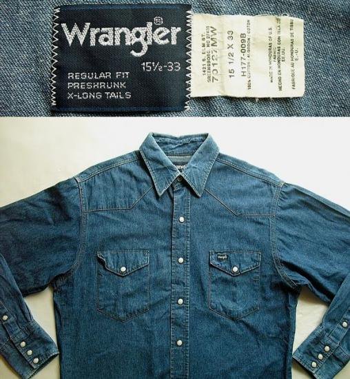 wrangler タグ 年代 シャツ 人気